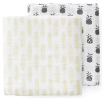 Scutece Paturici muselina BBC organic Ananas, 2 buc, 120x120cm, F110 58, Fresk