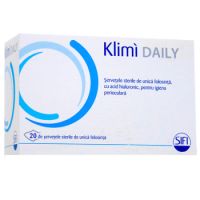 Servetele sterile igiena perioculara, 20 buc, Klimi Daily