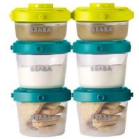 Set 6 recipiente ermetice 60 ml si 120 ml, 6 buc, Beaba