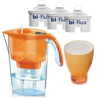 Set Cana filtranta Stream Orange cu 3 filtre si 1 pahar, Laica