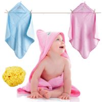 Set pentru baie prosopel din bambus, manusa si burete natural Baby, Bellini