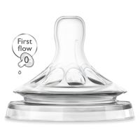 Set tetina, Natural, +0 luni, 2 buc, SCF657/27, Philips Avent