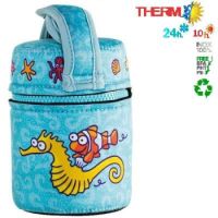 Termos mancare solida si husa neopre Drink Life, Calut de Mare, 1000 ml, Laken