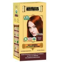 Vopsea de par 100% vegetala bio, nuanta Flame Red, Indus Valley