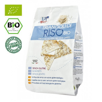 Snack Bio triunghiular din orez, 100 g, La Finestra Sul Cielo