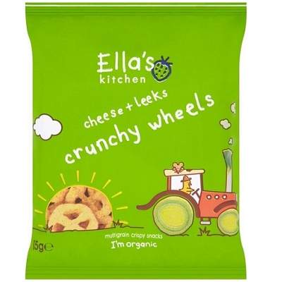 Snack Organic cu branza si praz, 15g, Ella's Kitchen