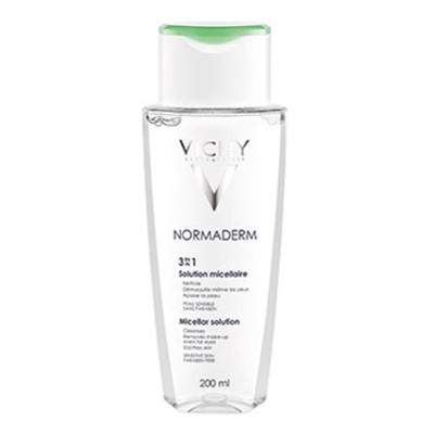 Solutie micelara 3in1 pentru tenul sensibil cu imperfectiuni Normaderm, 200 ml, Vichy