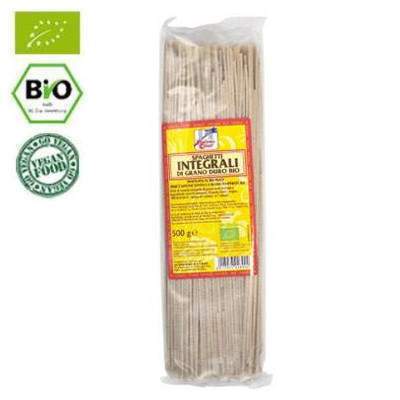 Spaghete bio, din grau integral, 500 g, La Finestra Sul Cielo