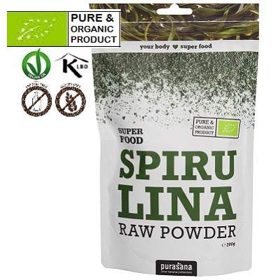 Spirulina Bio Pulbere, 200, Pursana