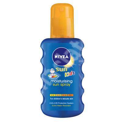 Spray colorat protectie solara pentru copii Sun Kids Moisturising SPF 50+, 200 ml, Nivea