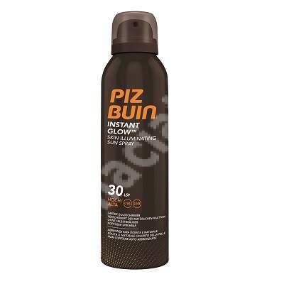 Spray cu efect de iluminare, SPF30 Instant Glow, 150 ml, Piz Buin