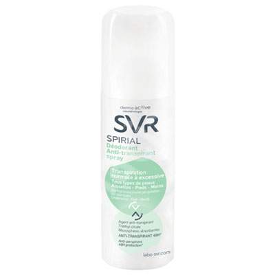 Spray deodorant antiperspirant pentru corp Spirial, 100 ml, Svr