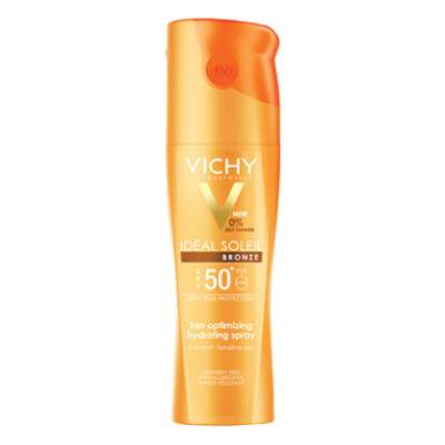 Spray hidratant intensificator al bronzului SPF 50+ Ideal Soleil, 200 ml, Vichy