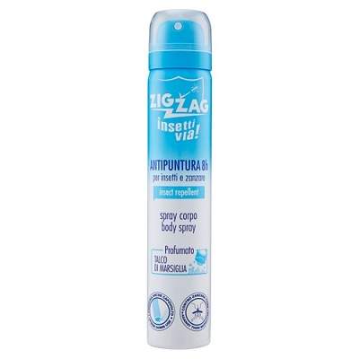 Spray de corp repelent pentru insecte Talc de Marsilia, 100 ml, ZigZag