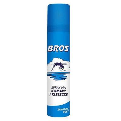 Spray impotriva tantarilor si capuselor, 90 ml, Bros