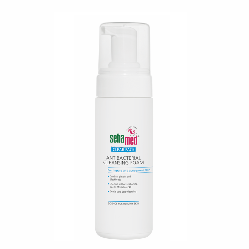 Spuma dermatologica antibacteriana de curatare Clear Face, 150 ml, Sebamed