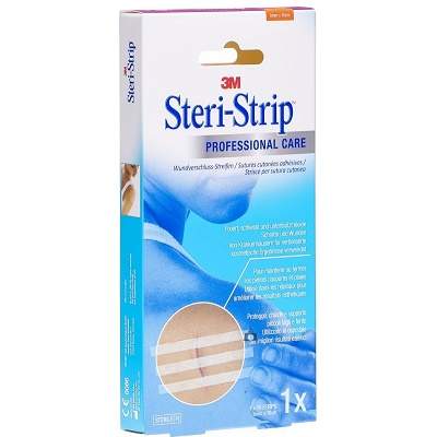 Benzi adezive pentru sutura leziunilor, Steri-Strip, 12x100mm, 6 bucati, 3M