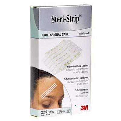 Benzi adezive pentru sutura leziunilor, Steri-Strip, 3x75 mm, 2x5 bucati, 3M