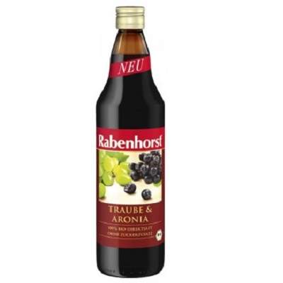 Suc de aronia si struguri albi, 750 ml, Rabenhorst