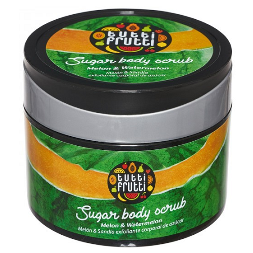 Sugar Scrub de corp cu pepene rosu si galben Tutti Frutti, 300 g, Farmona