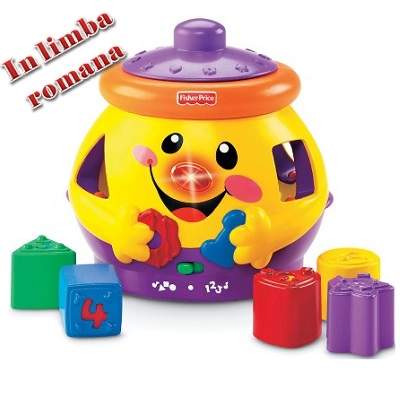 Surpriza formelor de biscuiti Laugh and Learn in limba romana, +6luni, Fisher Price