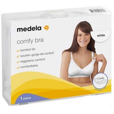 Sutien pentru alaptare Comfy Bra Alb, masura M, Medela