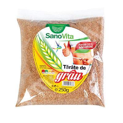 Tarate de grau, 250 g, Sanovita