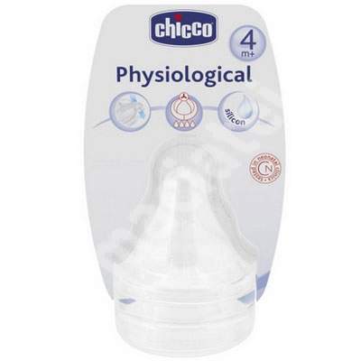 Tetina din silicon stea Physiologic, +4 luni, 2 bucati, 81629-7, Chicco