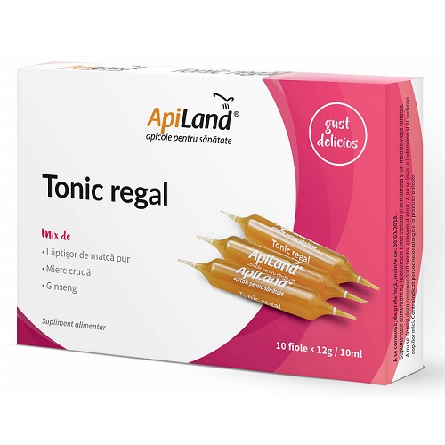 Tonic regal, 10 fiole x 10 ml, ApiLand