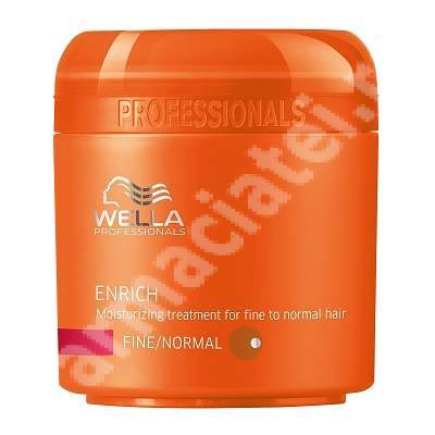 Tratament masca pentru parul uscat si deteriorat cu structura fina sau normala Enrich, 150 ml, Wella Professional