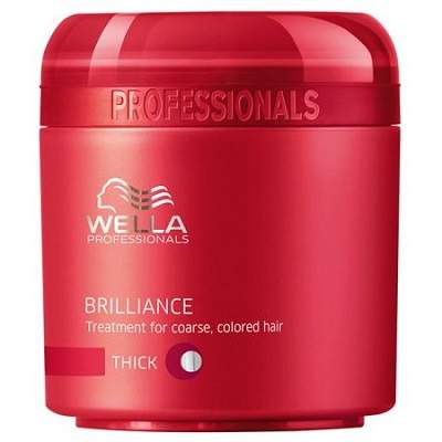 Tratament pentru par vopsit cu fir gros Brilliance, 150 ml, Wella Professionals