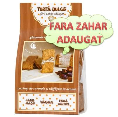 Turta dulce fara zahar adaugat, 150g, Hiper Ambrozia