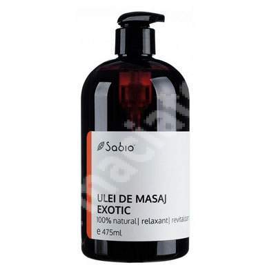 Ulei de masaj exotic, 475 ml, Sabio