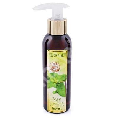 Ulei de masaj revitalizant Mint Leaves, 150 ml, Herbagen