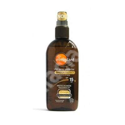 Ulei spray protectie solara si anti imbatranire, SPF 15, 150 ml, Elmiplant