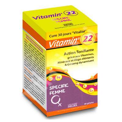 Vitamin 22 pentru femei, 60 capsule, Laboratoires Ineldea