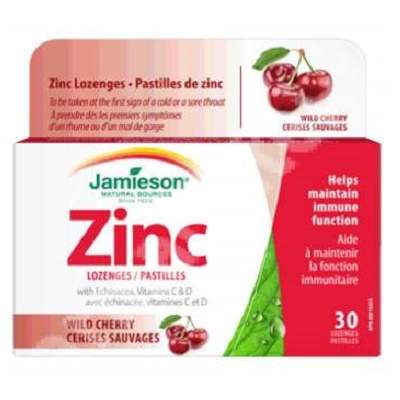 Zinc cu vitaminele C, D si Echinacea cu aroma de cirese salbatice, 30 tablete