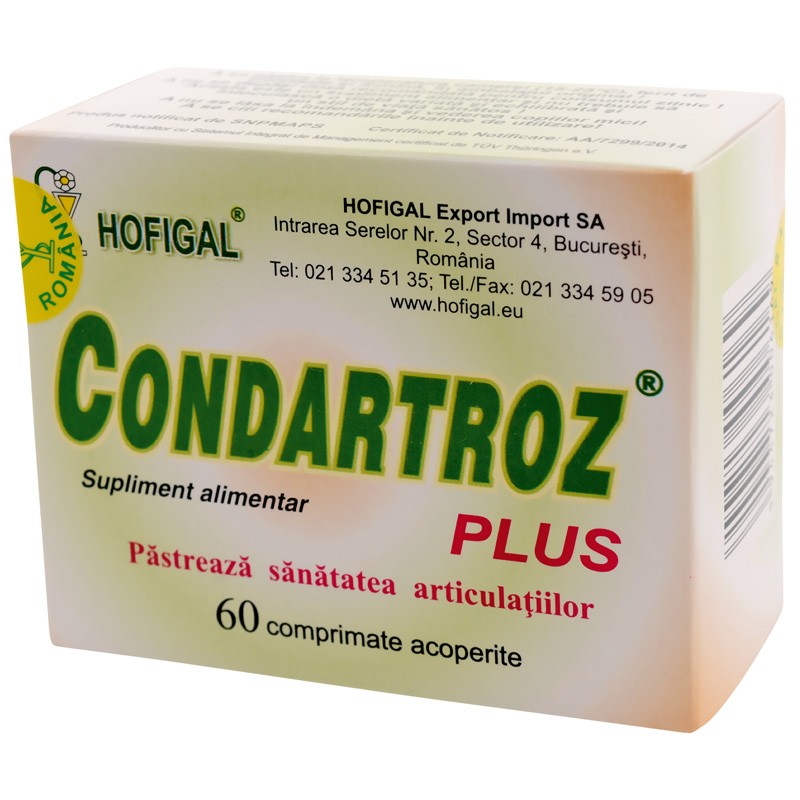 Condartroz Plus, 60 comprimate, Hofigal