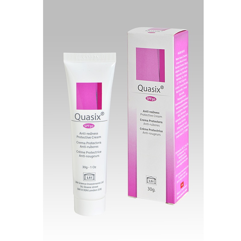 Crema anti-roseata cu SPF 30 Quasix, 30 g, Life Science Investments