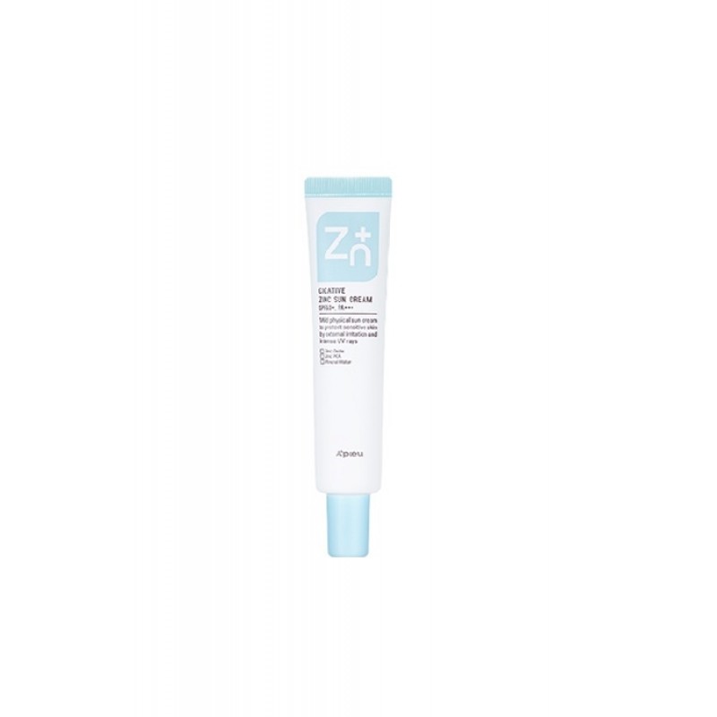 Crema cu Oxid de Zinc si cu protectie solara SPF50+/PA+++, 40g, Apieu