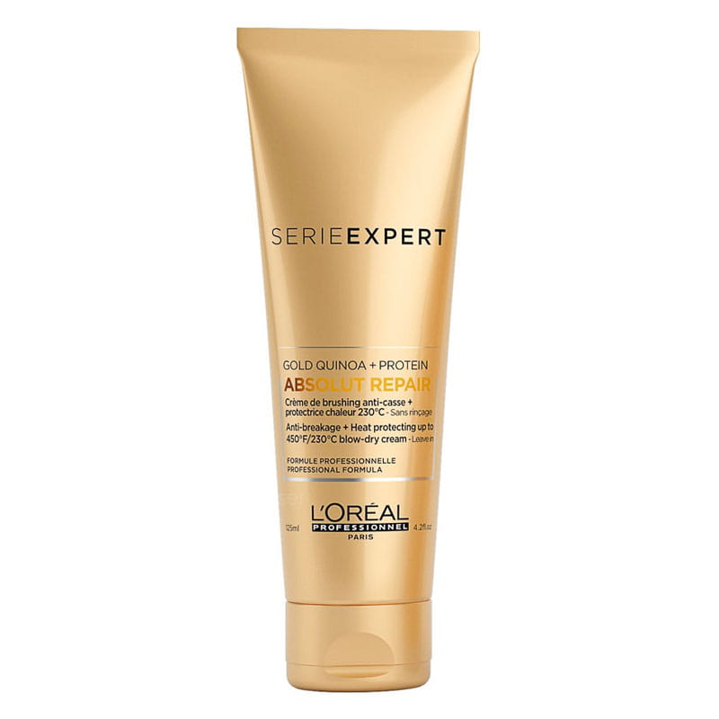 Crema cu protectie termica antirupere pentru par, SE Gold Quinoa+Protein, 125 ml, L'oreal Professionnel