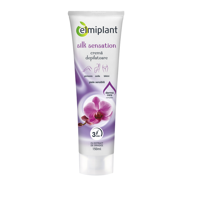 Crema depilatoare (3 minute), Silk Sensation, 150 ml, Elmiplant