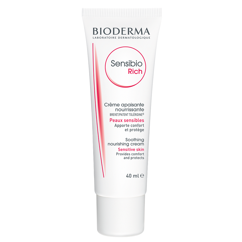 Crema hidratanta pentru piele uscata sau intoleranta Sensibio Rich, 40 ml, Bioderma