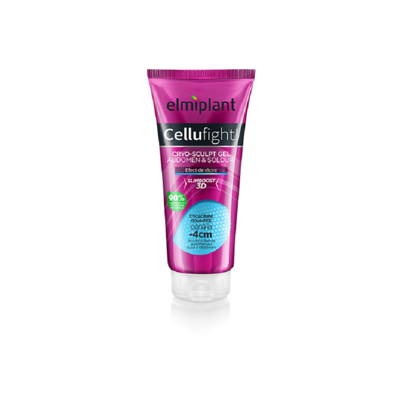 Cryo-Sculpt Gel pentru abdomen si solduri, Cellufight, 200 ml, Elmiplant