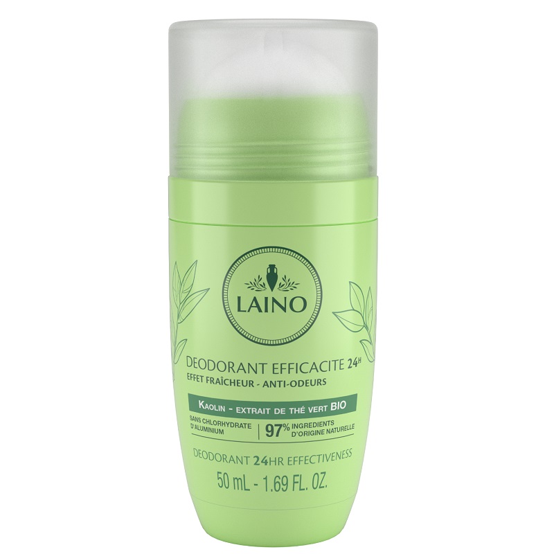 Deodorant roll-on 24h cu ceai verde, 50 ml, Laino