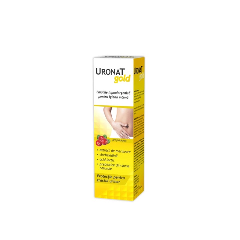 Emulsie pentru igiena intima Uronat gold, 400 ml, Zdrovit