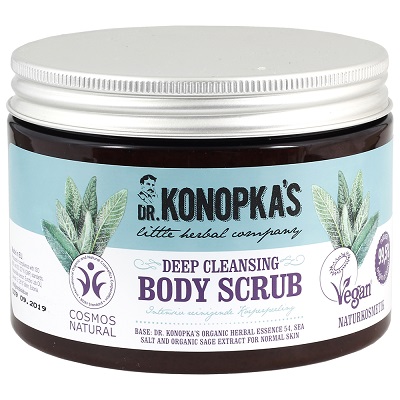 Exfoliant de corp pentru curatare in profunzime, 500 ml, Dr. Konopkas