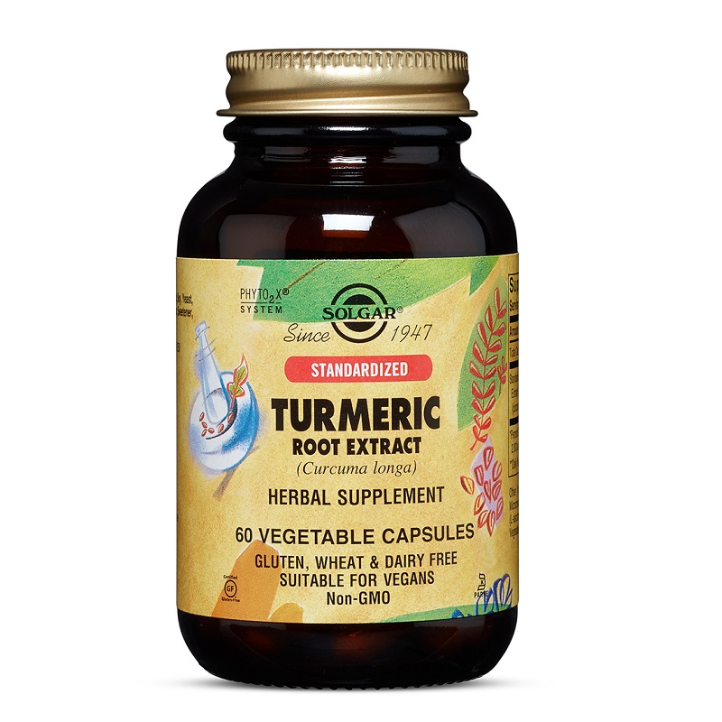 Extract din radacina de turmeric, 60 capsule, Solgar