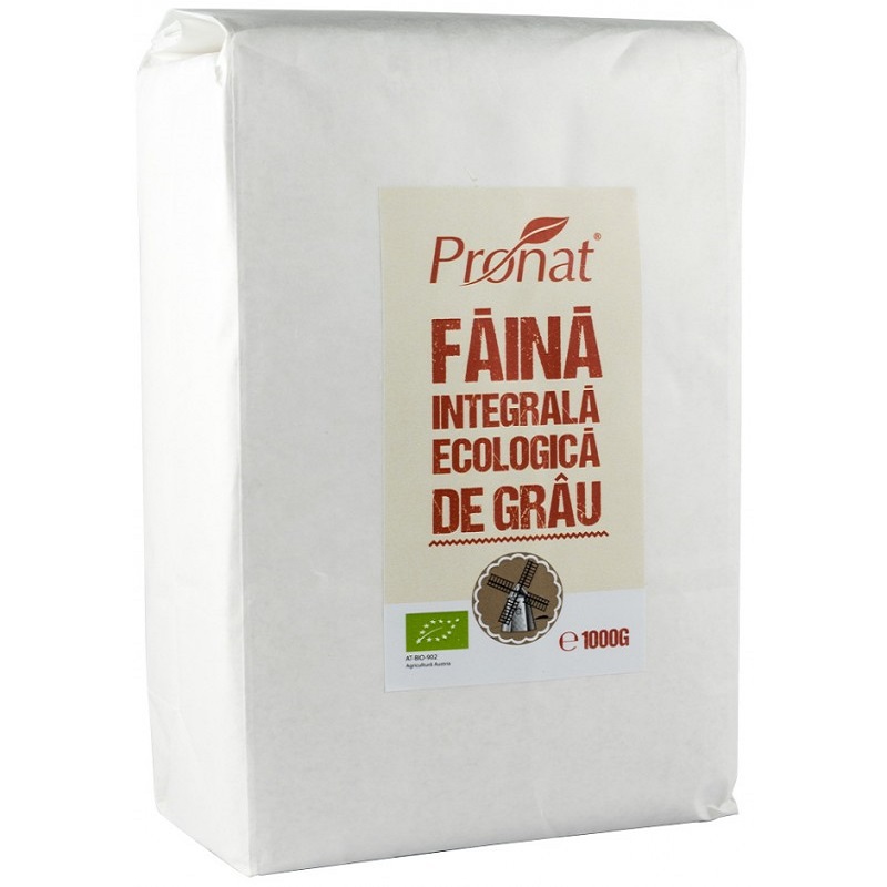 Faina integrala Bio din grau, 1 kg, Pronat