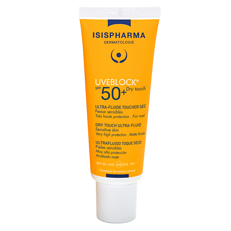 Fluid protector cu efect matifiant cu protectie solara SPF 50+ UVEBLOCK, 40 ml, Isis Pharma